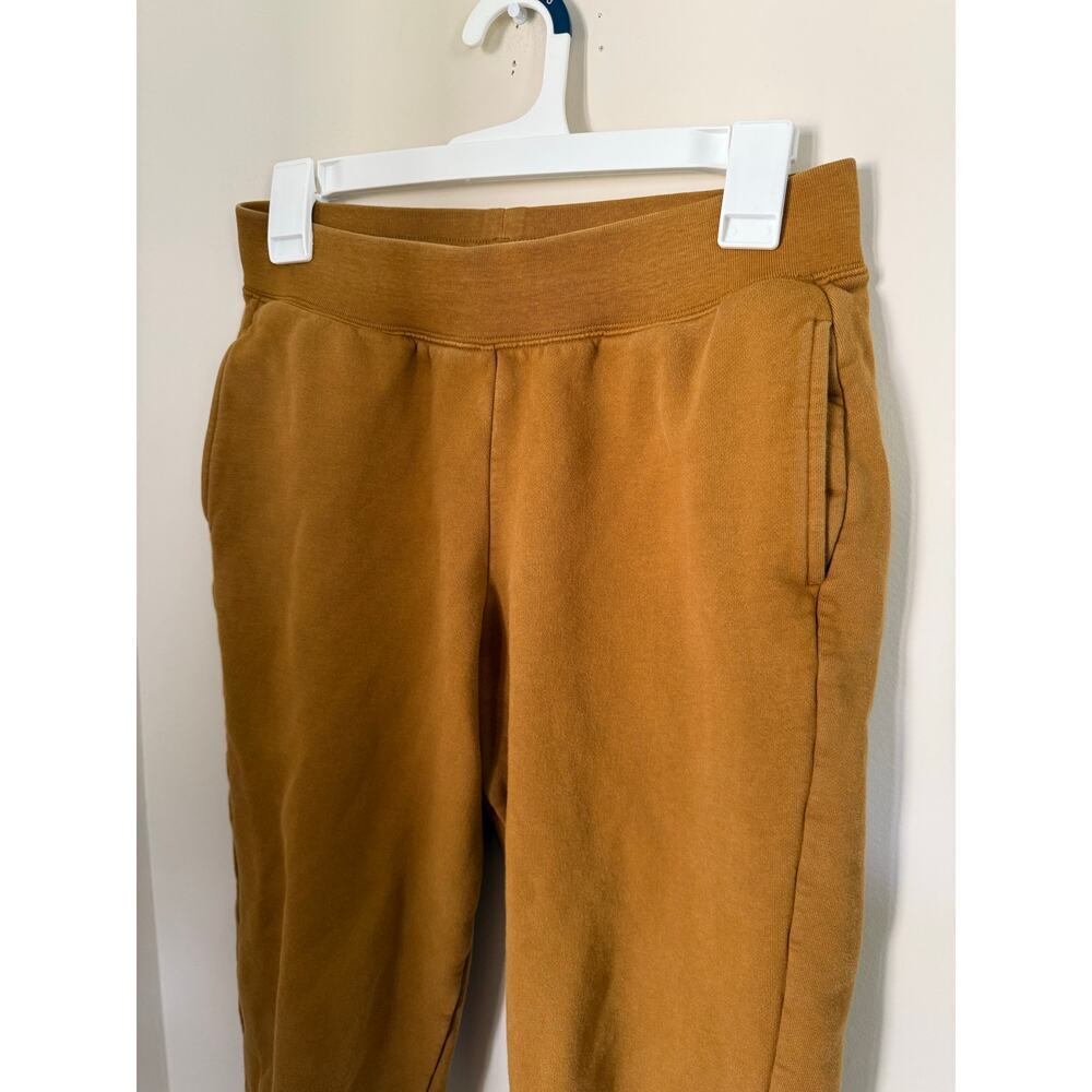 Girlfriend Collective | Mustard Brown Sweatpant Joggers Casual Loungewear- Sz S - Picture 3 of 10
